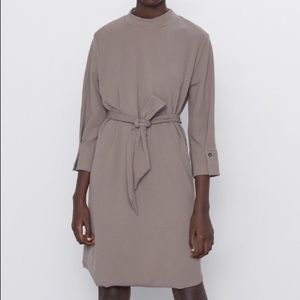 Zara high neck tie dress size small
